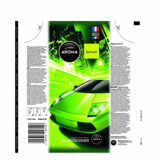 VÔŇA DO AUTA AROMA CAR CITY CARD CITRÓN