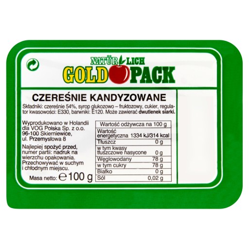Gold Pack Kandizované čerešne 100 g