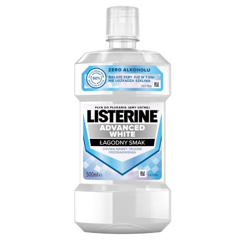 Listerine Advanced White ústna voda 500 ml