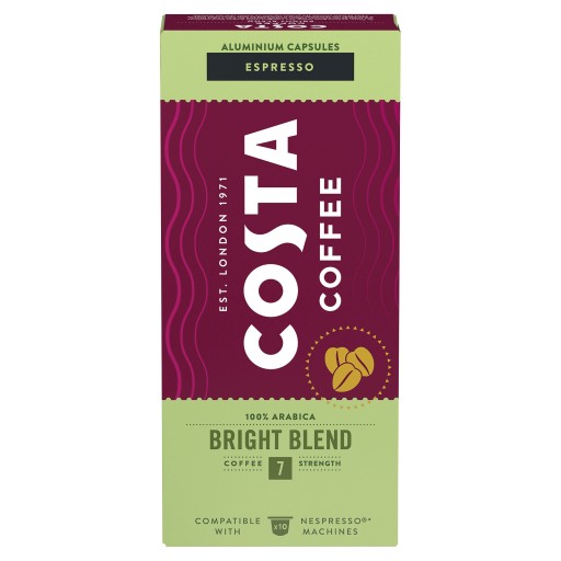Kapsuly Nespresso Costa Bright Blend 10 ks.