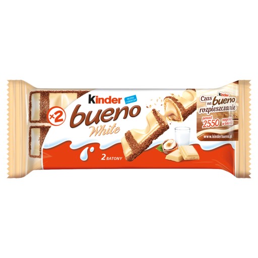 5x FERRERO KINDER BUENO BIELA OPLATKA S NÁPLŇOU 39G