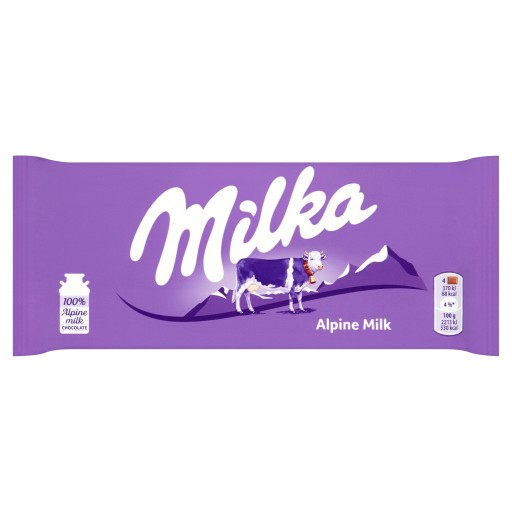Milka alpská mliečna čokoláda 100g