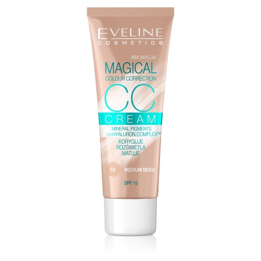Eveline Fluid Magical CC krém č. 52 Stredne béžový 30ml