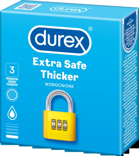 Durex Extra Safe kondómy 3 ks.