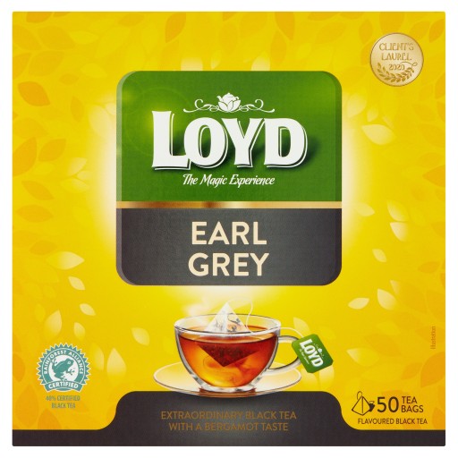 Loyd Earl Grey čierny čaj v pyramídach 50 ks