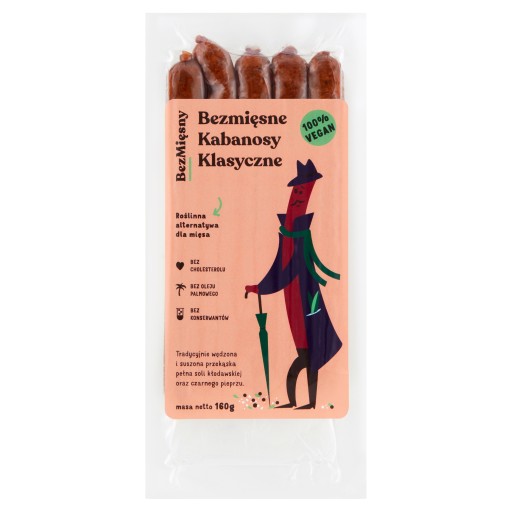 BEZMÄSOVÝ KABANOS KLASICKÝ 160 g - BEZMÄS