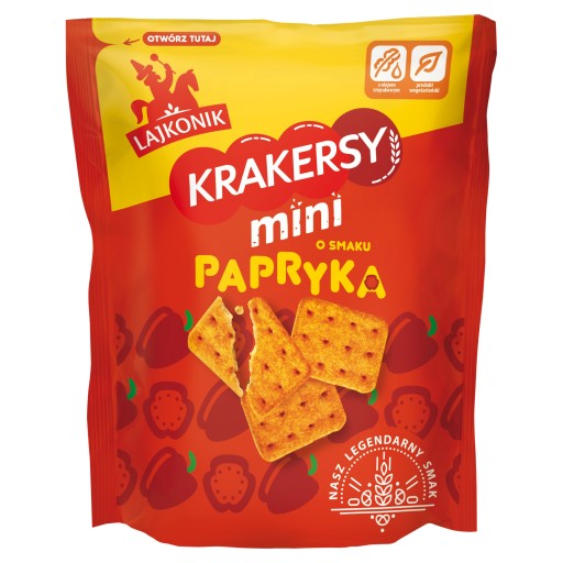 Lajkonik Mini krekry červená paprika 100g