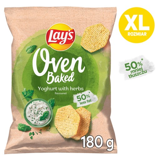 Lay's Oven Baked Chips jogurt s bylinkami 180 g