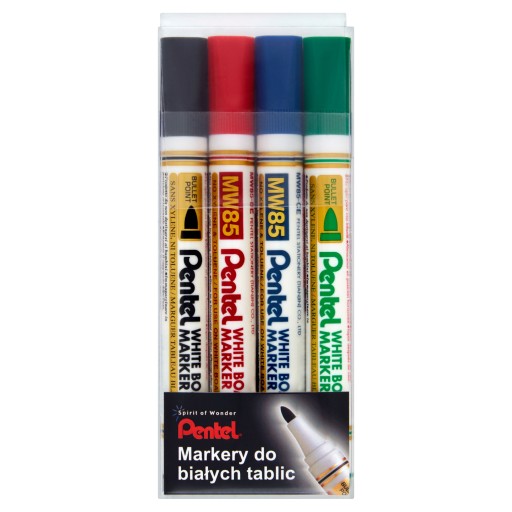 Popisovač PENTEL za sucha, sada 4 ks, MW85-4W