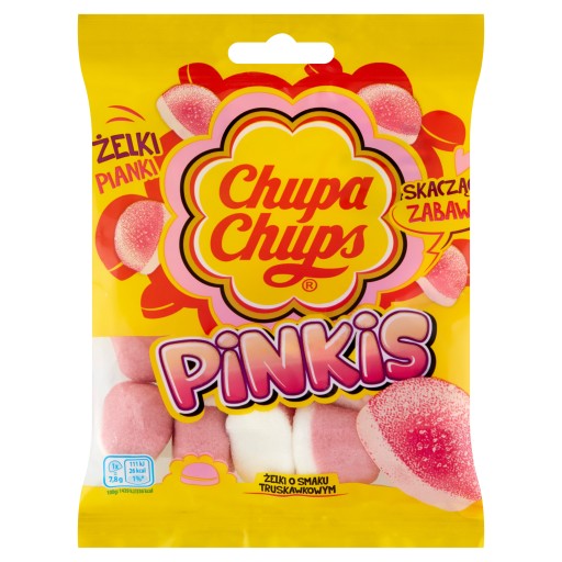 Chupa Chups Pinkis želé s jahodovou príchuťou 90g