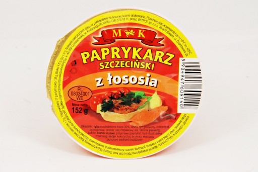 Konzervovaný Paprykarz Szczeciński s lososom 152g MK