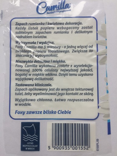 Voňavý toaletný papier Foxy 8 ks