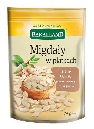 BAKALLAND Mandľové lupienky mandľové lupienky 75g