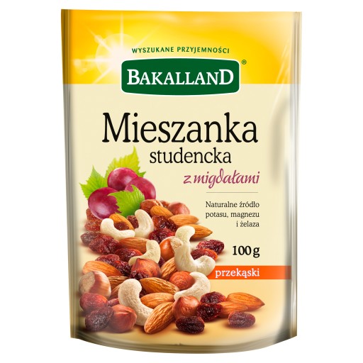 BAKALLAND Študentská zmes s mandľami 100 g