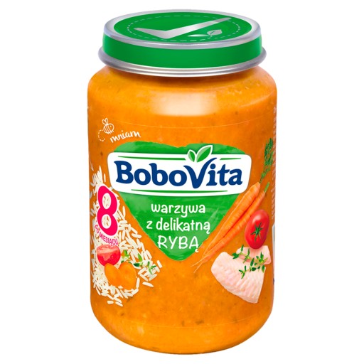 BoboVita Zelenina s jemnou rybou po 8 mesiacoch 190 g