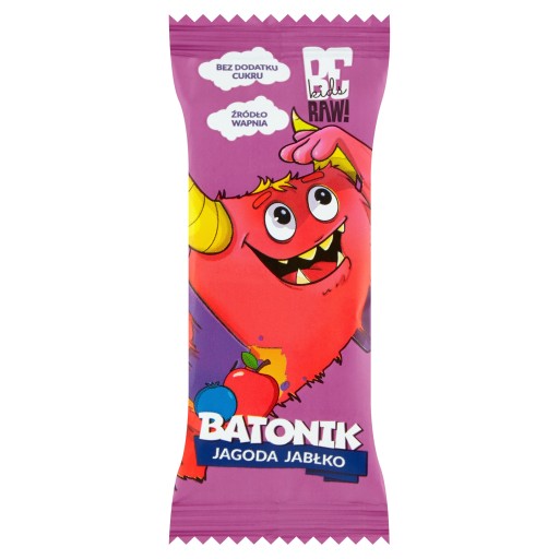 BeRAW! KIDS Tyčinka čučoriedka a jablko - ovocie bez cukru pre deti 25g