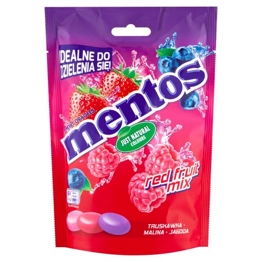 Mentos žuvacie cukríky Red Fruit Mix 160g