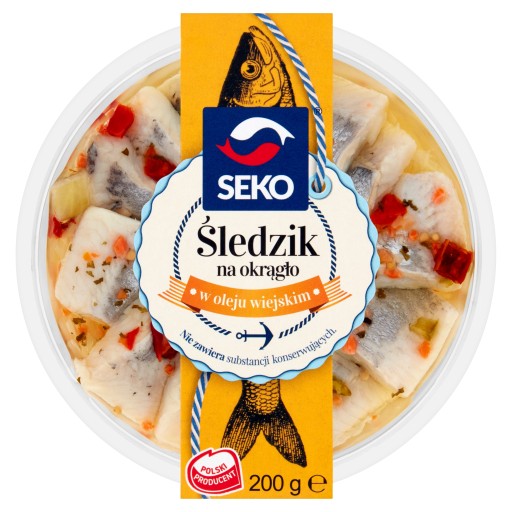 Sleď okrúhly v seko country oleji 200g