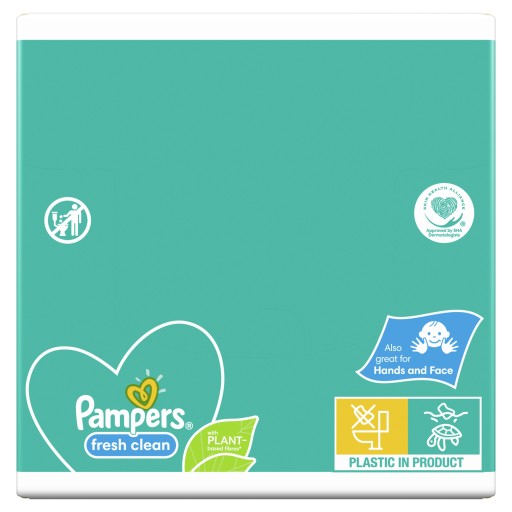 PAMPERS FRESH CLEAN WIPERS VLHČENÉ Utierky 52 KS
