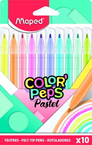Pastelové fixky Colorpeps 10 farieb