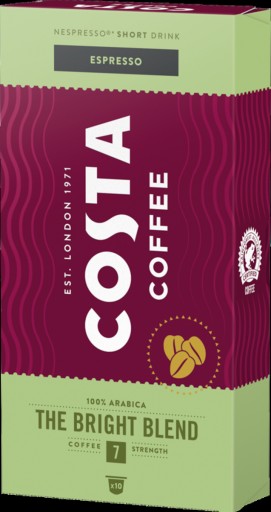 Kapsuly Nespresso Costa Bright Blend 10 ks.