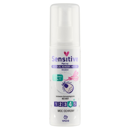 VACO Sensitive Liquid proti kliešťom, komárom a pakomárom IKARDYNA 10% (od 6 mesiacov