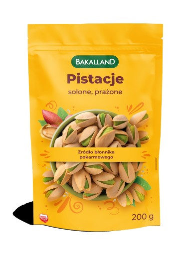 BAKALLAND Pražené slané pistácie v šupke 200 g