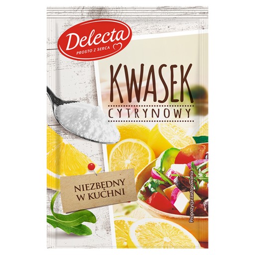 DELECTA Kyselina citrónová, regulátor kyslosti, 20g