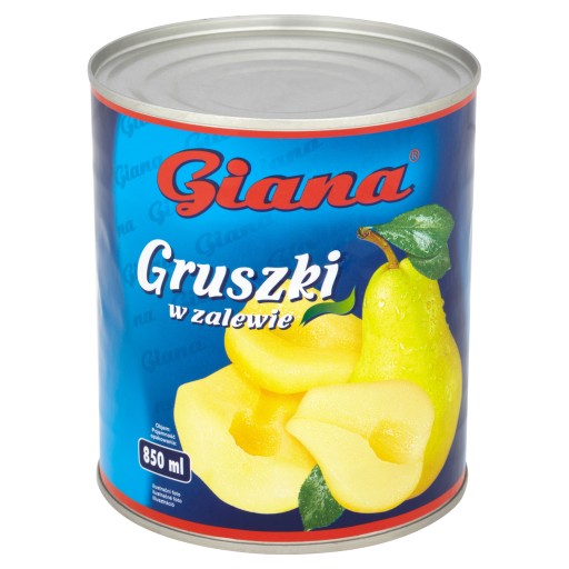 Hrušky Giana v sladkej marináde 820G