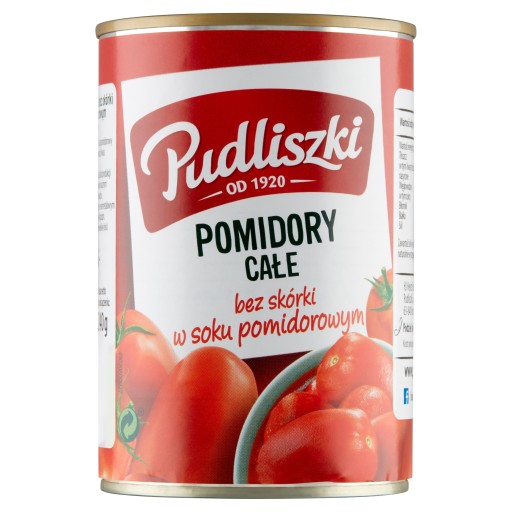 Pudliszki Celé paradajky v paradajkovej šťave 400g