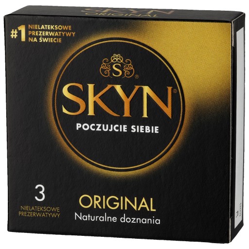 Unimil Skyn Originálne nelatexové kondómy 3 ks