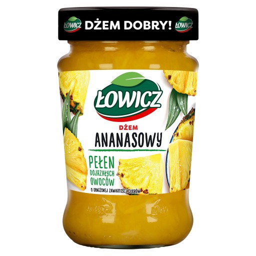 Ananásový džem Łowicz Ovocie s nízkym obsahom cukru 3x 280g