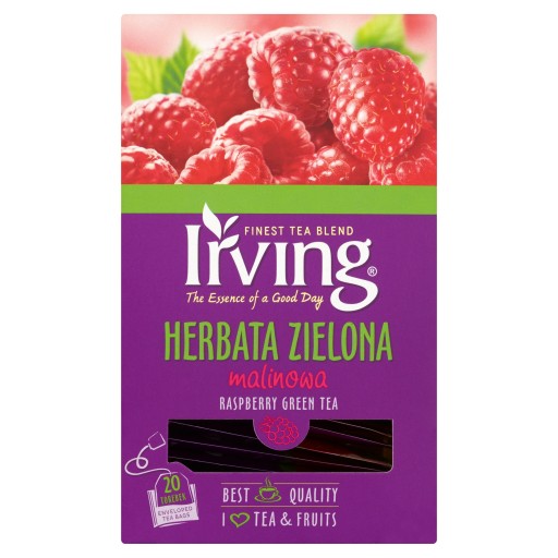 ZELENÝ ČAJ S PRÍCHUŤOU MALINY Irving 20T