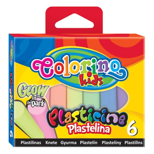 Colorino plastelína 6 ks Svieti v noci