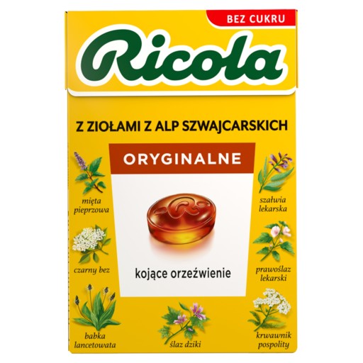 Ricola Original Herbal švajčiarske bylinkové cukríky 27,5 g