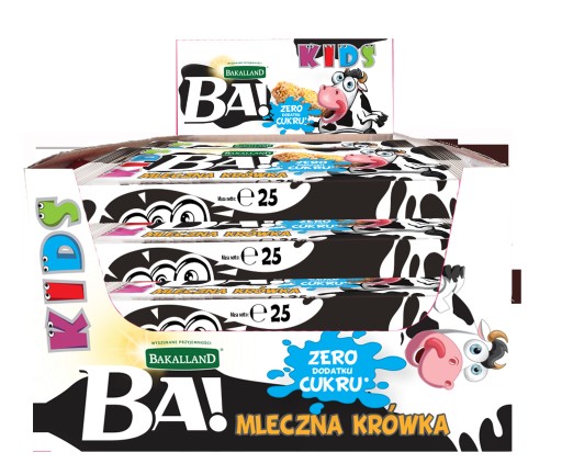 BAKALLAND BA! KIDS Fudge cereálna tyčinka 25 g