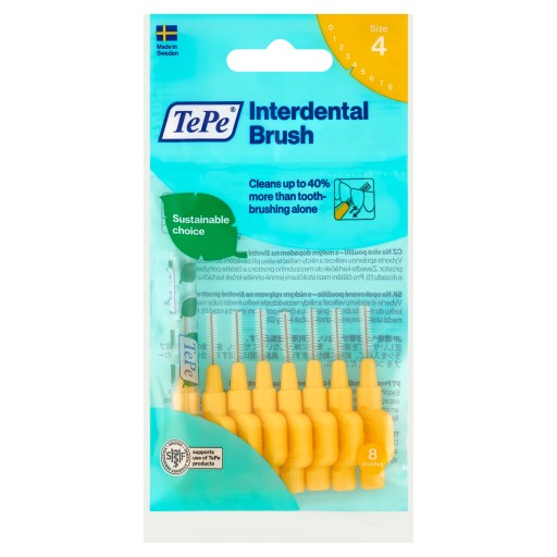 TePe Original čističe rúr 0,7 mm ŽLTÉ veľkosť 4 - 8 ks