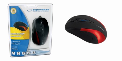 EM102R SIRIUS Optická myš s USB GUM rollerom
