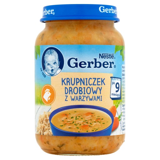 Nestlé Gerber Hydina Krupniczek po 9 mesiacoch 190g