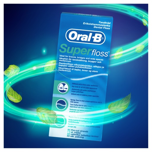 Zubná niť ORAL-B Super Floss, 50 m