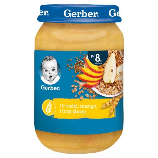 Gerber dezert z hrušky, manga a troch cereálií
