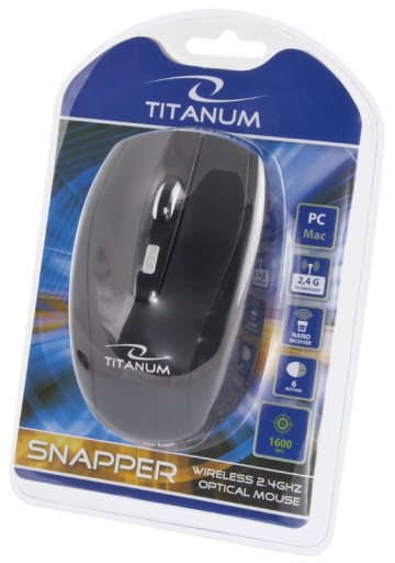 Optická myš TITANUM Snapper 6D; 1600 DPI;
