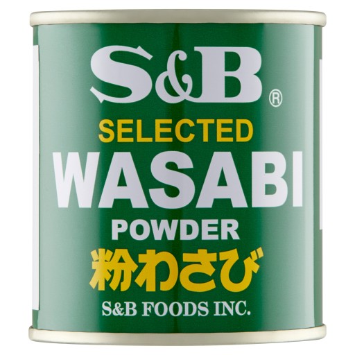 Wasabi chrenový prášok S&B 30g plechovka