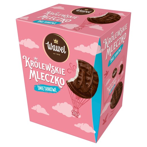 Królewskie Mleczko Pianki Wawel Čokoládová krabička DARČEK ku Dňu matiek Narodeniny