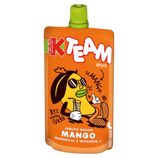 Kubuś team mousse jablko banán mango mučenka s vitamínom C 100 g