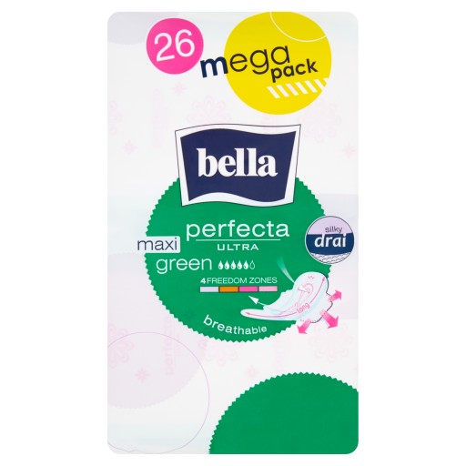 Bella Perfecta Ultra Maxi Green hygienické vložky 26 ks