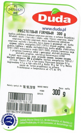 Paštéta firmy Duda 300g
