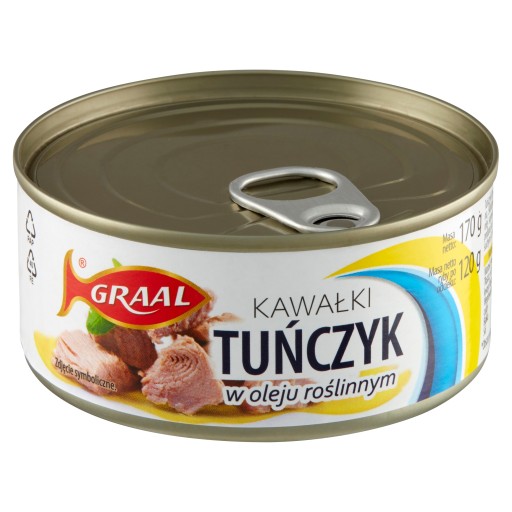 Tuniak v rastlinnom oleji Graal 0,17 kg