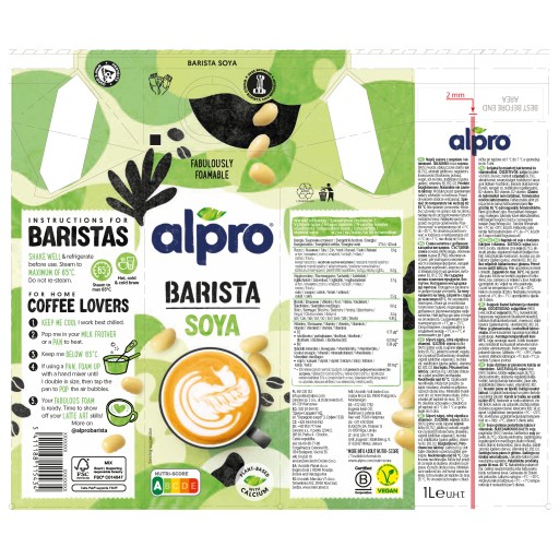 ALPRO SÓJOVÝ RASTLINNÝ NÁPOJ BARISTA 1L x 2 ks