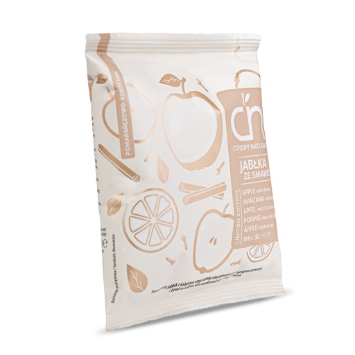 Crispy Natural Sušené jablkové lupienky s pomarančovo-korenistou príchuťou 18 g